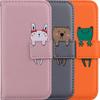 Pet Flip Leather Case For Samsung Galaxy S22 A13 A12 A02S A21S A32 A42 A52 A72 S21 S20 FE Plus Ultra 5G 4G Card Slots Cover D22G