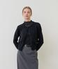 BIBYSEOB Mock Neck See-Through Turtleneck Black [T61]