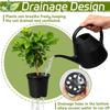Nursery Plant Pots 100 Pieces Grow Container With Drainage Holes 4inch Flower Pots For Indoor Outdoor Garden Backyard Balcony