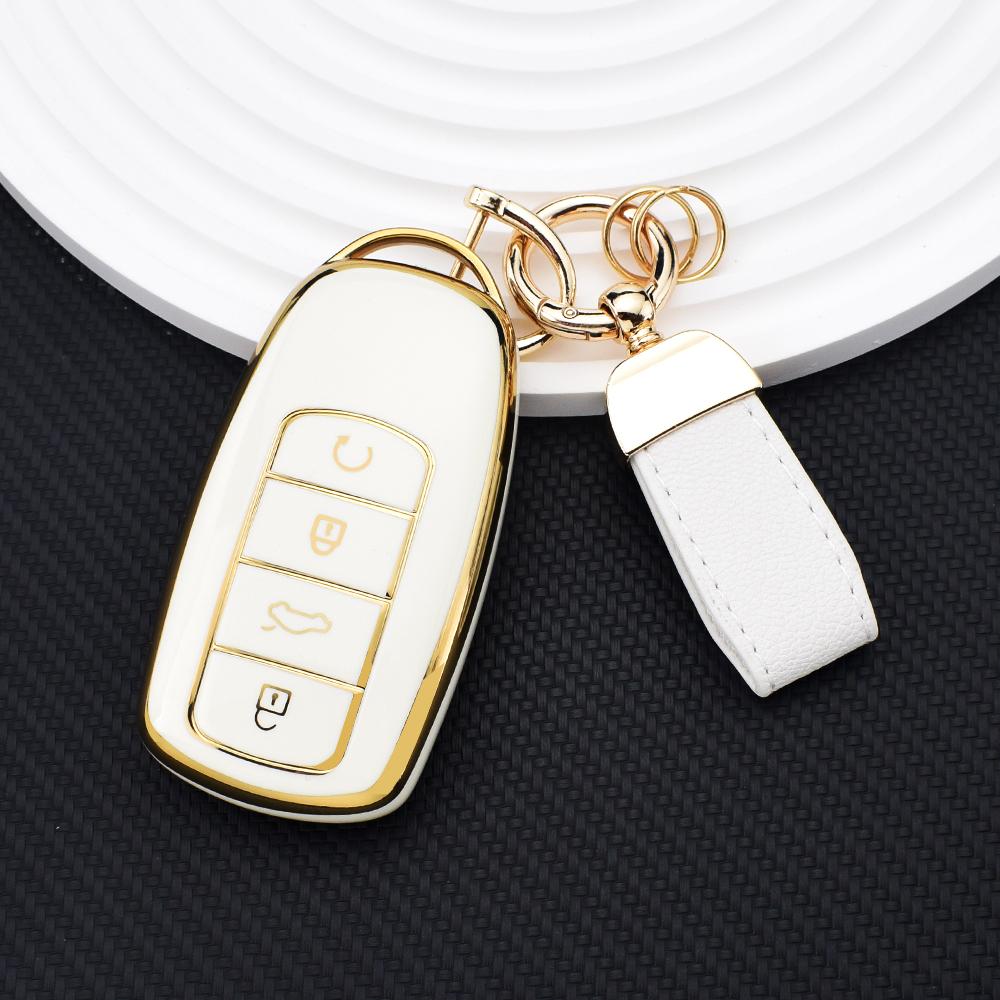 TPU Remote Key Shell Protection for Chery Ebro S800 S700 Jaecoo J7 J8 Omoda 5 C5 Car Key Case Cover Keychain Auto Accessories