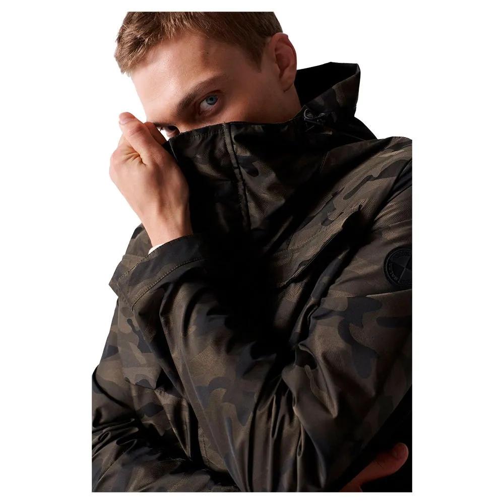 Salsa Jeans Parka S-Repel Camouflage Pattern