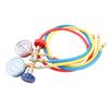 Refrigerant Manifold Gauge Air Conditioning Refrigerant Charging Hoses with Gauge for R12 R22 R404A R134A