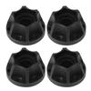 4pcs RC Car Wheel Hex Hubs Wheel Adapter Black Fit for SCX10 1Celsius10 RC Crawler 1.9inch 2.2inch Wheel