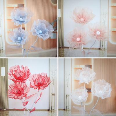40/50cm Big Simulation Flower 3D Artificial Flowers Photography Props  Outdoor Shopping Mall
