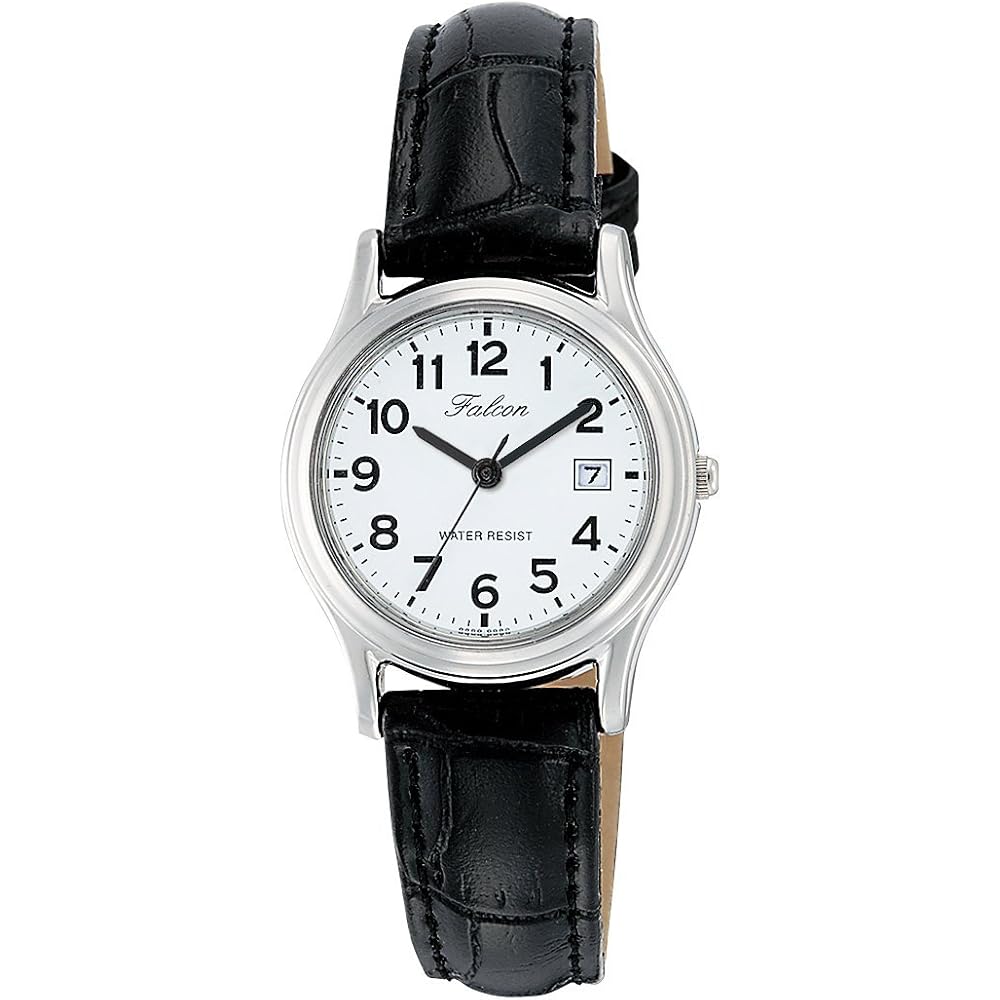 

Citizen Q&Q Women s Analog Watch, Waterproof, Date Display, Leather Strap, D015-304, Black
