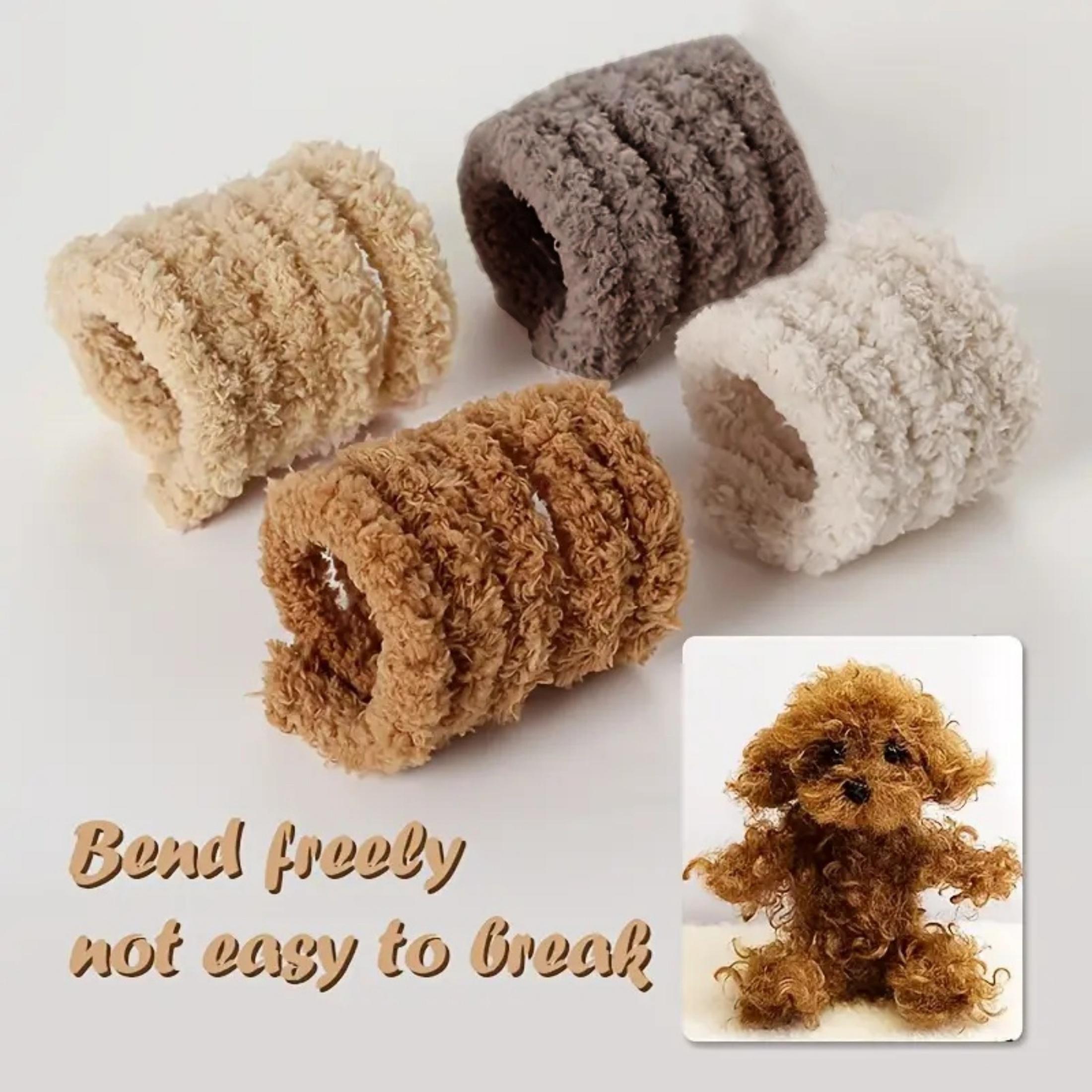 

Набір 4 шт., серія 5 кольорів, багатофункціональний гнучкий йоржик з коралового флісу, підходить для DIY рукоділля