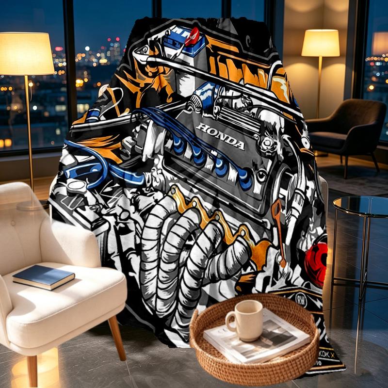 Honda Print Blanket - Soft & Comfortable, for Bedroom, Travel, Sofa, Home Decoration - Birthday Christmas Gift for Friend