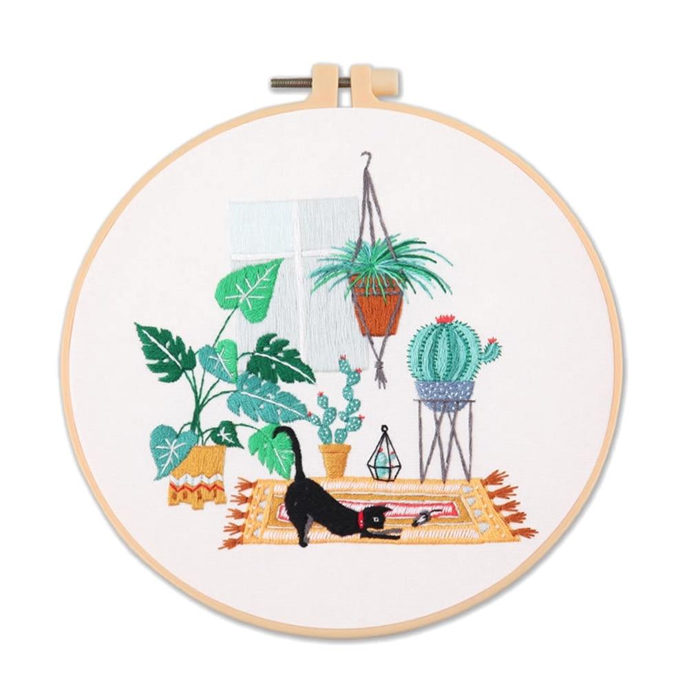 

Набор материалов для вышивки «Сделай сам» Набор для вышивания крестиком Набор для вышивания кота ручной работы