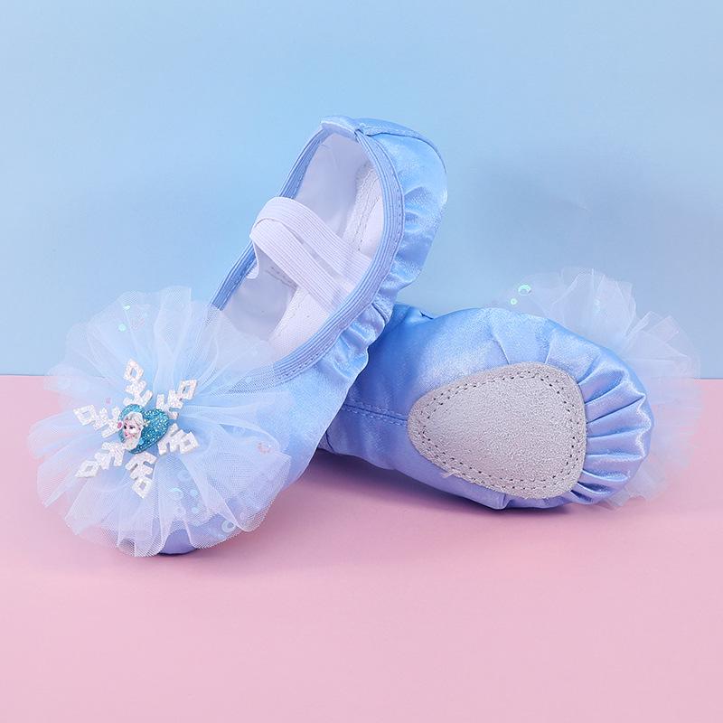 Aisha Blue Soft Sole Ballet Shoes for Girls and Toddlers (Model 8008)