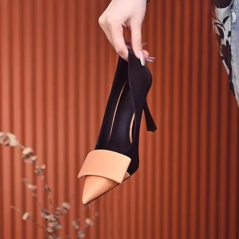 Fashion New High Heels Women Pumping Patent Leather Dress Party Shoes Female Pointed Sexy Thin Heels Runway Shoes Woman Zapatos