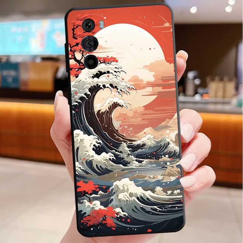 

Great Blue Wave Ocean Phone Case For Motorola Edge 60 50 40 Pro 60 50 40 30 Ultra Neo Fusion Moto G Play G Stylus G Carcasas Moto Edge 50 Fusion