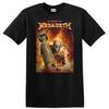 Skull Bomb Fire Metal Music T Shirt Graphic Tee for Rock Fans