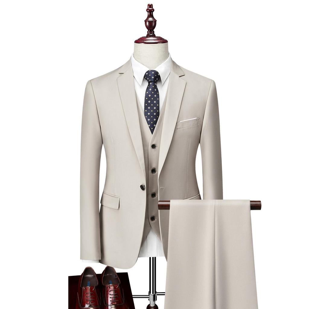 Herrenbekleidung Herren Business Casual Anzug Anzug Hochzeit Bräutigam Anzug Dreiteiliger Anzug Anzüge und Blazer