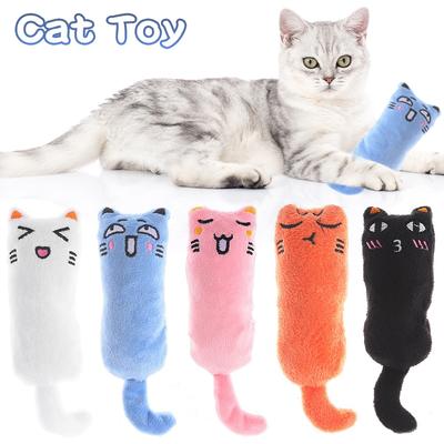 Raschelgeräusch, Katzenminze-Spielzeug, Katzenprodukte für Haustiere, niedliches Katzenspielzeug, Kätzchen, Zähneknirschen, weiches Plüsch-Daumenkissen, Haustierzubehör