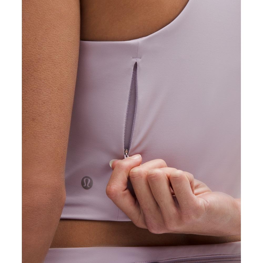 Lululemon Swift Speed Cropped Tank Top  B C Cup Faint Lavender