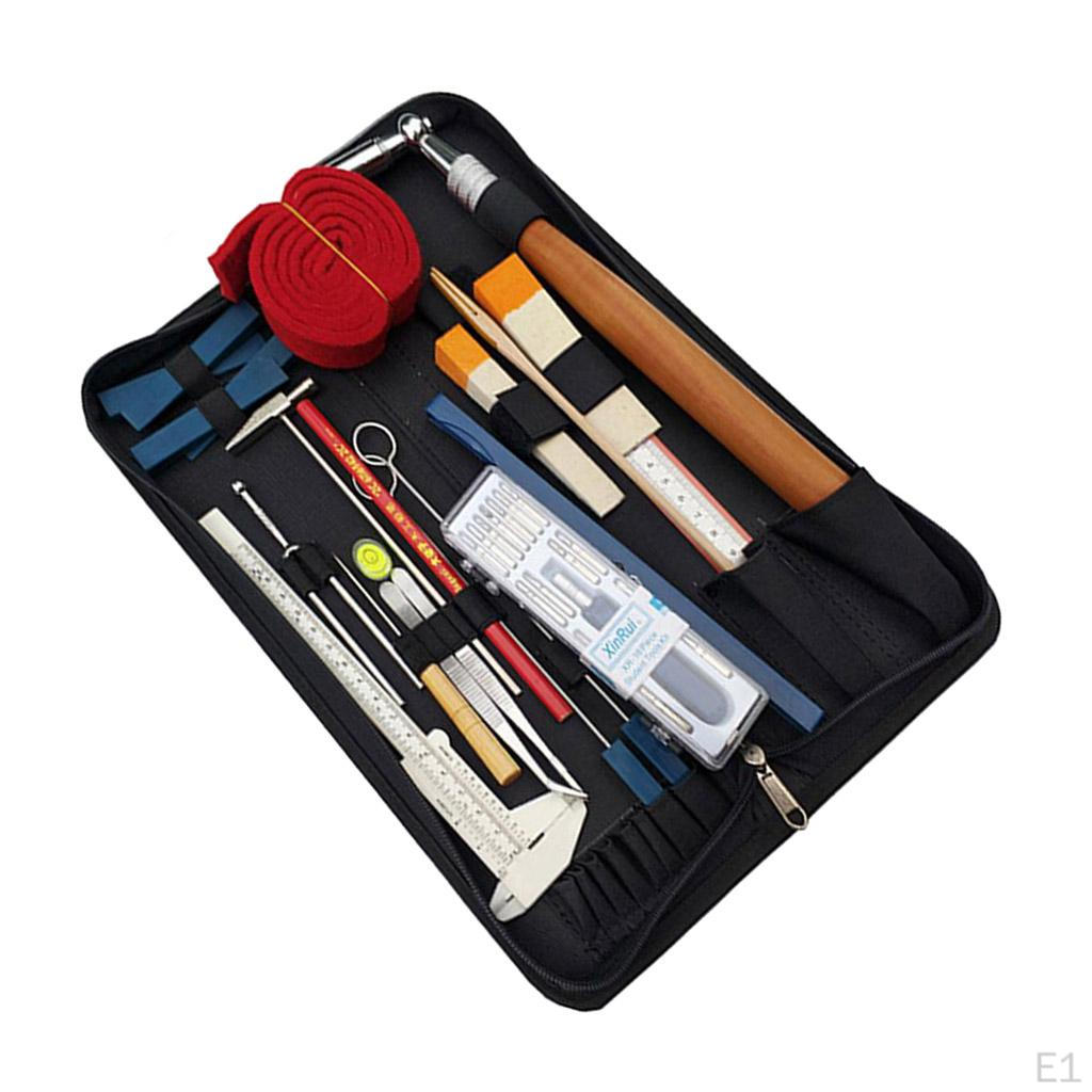 36pcs Piano Tuning Hammer Fork Mute Set