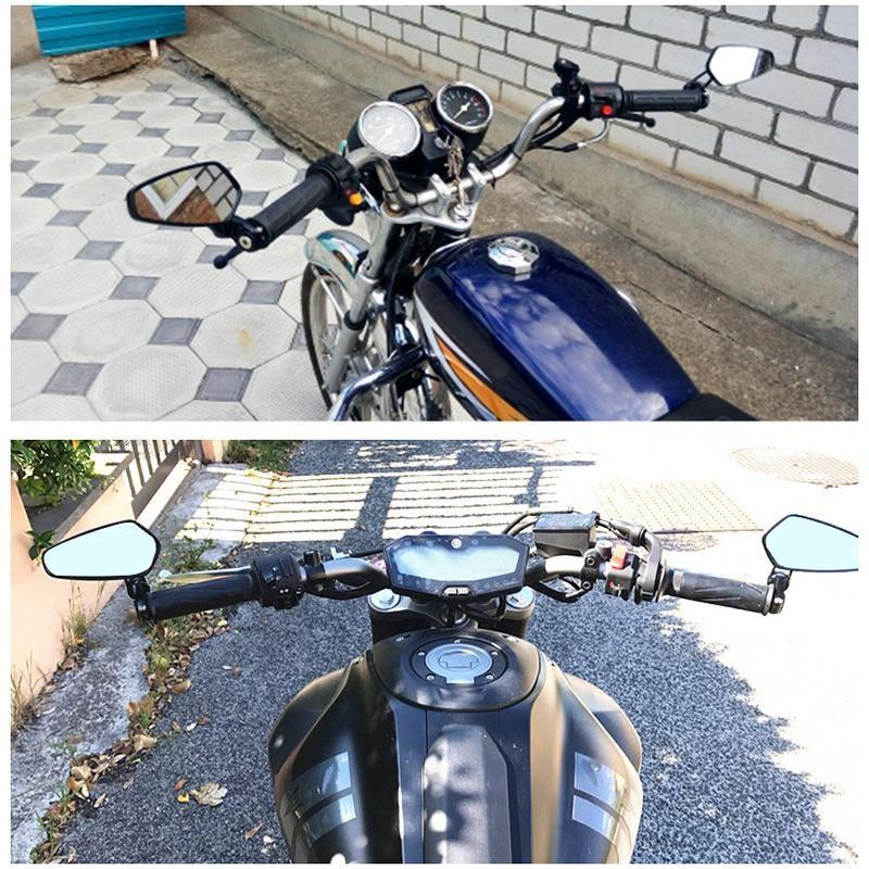 1Pair Motorcycle Mirrors Bar End Rear Backview Motor Cafe Racer Retrovisor Mirrors Handlebar End Mirror