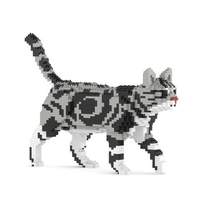 JEKCA American Shorthair Cat Cat Plastic Building Blocks Ages 14 and Up 02S-M01B (Version 2024)