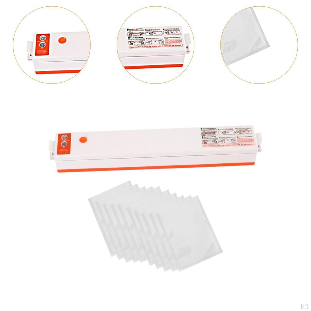 Vacuum Sealer Portable Adjustable Packer for Kitchen Bread Vegetables