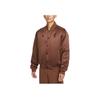 Jordan Logo Print Single-Breasted Sports Jacket Men Outerwear Brown DV5634-244