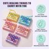 Purple Fidget Keyboard Toy Cute Animal Shape Stress Reduction Gadget for Home Office Daily Use