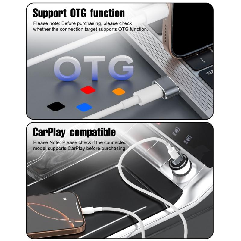 Metal USB To Type C OTG Adapter Easy Installation Plugs and Play For Mobile PC Accessories Rapid File Transfer 480Mbps