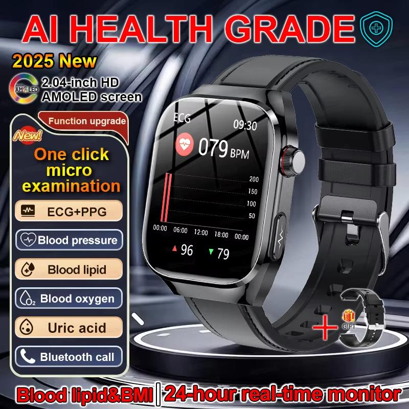 Smartwatch Homens Mulheres Assistente de Voz Chamada Mostrador Personalizado Pressão Arterial Monitoramento Esportivo ECG Saúde Smartwatch para Huawei Xiaomi IOS