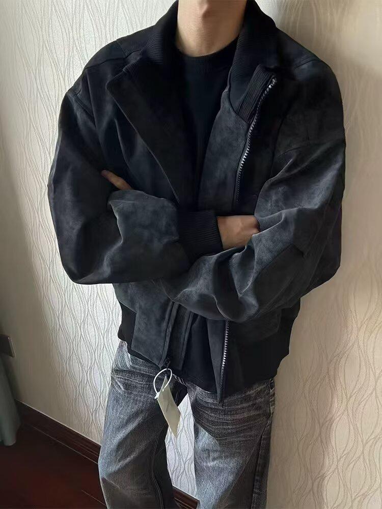 2025 Men's Trendy Loose Baseball Jacket - Spring/Autumn Casual American Fashion for Couples