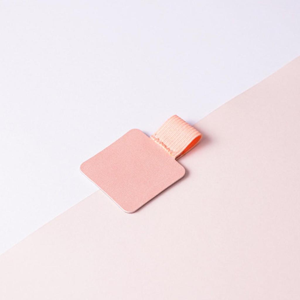 Creative PU Leather Self-Adhesive Pen Clip & Elastic Band Holder for Notebooks and Tablets