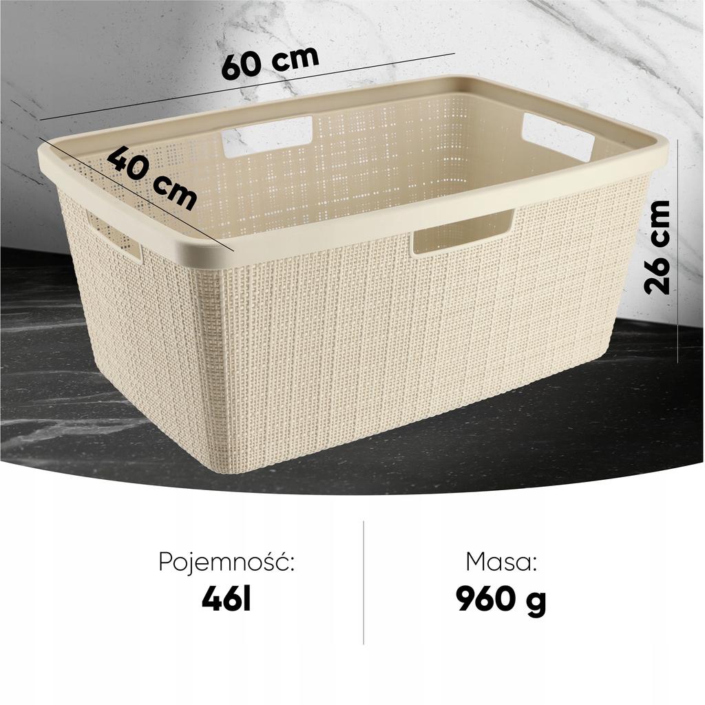 CURVER Wäschekorb für die Mangel 46 L