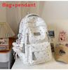 Cute Starry Nylon Backpack For Girls With Arc Shoulder Straps For School And Travel