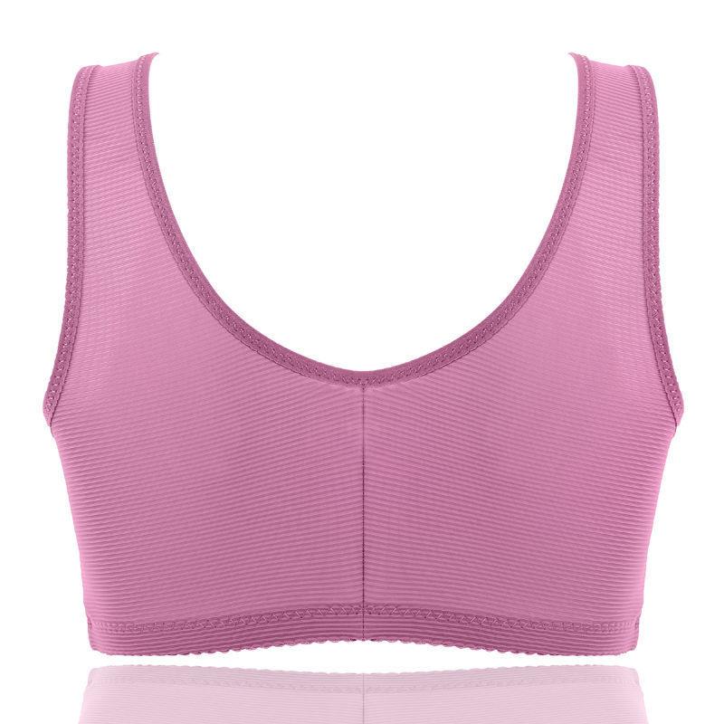 Large Size Front Buckle Without Steel Ring Bra Seamless Underwear Bra V-shaped Beautiful Back Receiving Breastfeedin For Ladies