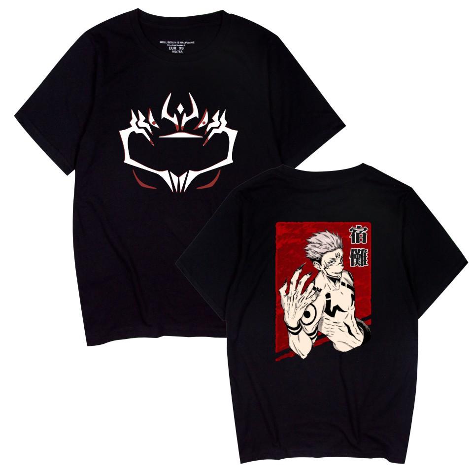 

Jujutsu Kaisen Anime T Shirt Men Crewneck Short Sleeve Tee Harajuku Streetwear Women T-shirt 2026 New Cartoon Clothes Tops XS чёрный