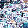 50 Suicide Awareness Graffiti Stickers Personalized Decoration Guitar Notebook Suitcase DIY Waterproof Explosive