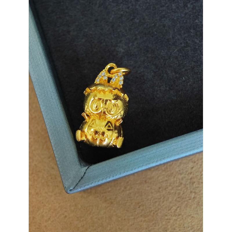 Ciondolo Fai da Te Labu Versione Q Cartone Animato Oro Sabbia Accessori Bracciale Collana di Perline Gioielli Carini