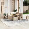 VidaXL Garden Lounge Set with Cushions 6 Pcs, Patio Sofas, Patio Furniture Set, Outdoor Furniture, Beige 3271751