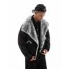 51 Hip-Hop American Retro Loose Fur Collar Padded Cotton Jacket for Men, Winter Trendy Brand Couple's Thickened Cotton Coat