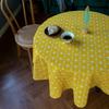 Restaurant Round Tablecloth Cotton And Linen Tables And Chairs Hotel Fabric Dustproof Desktop Decoration