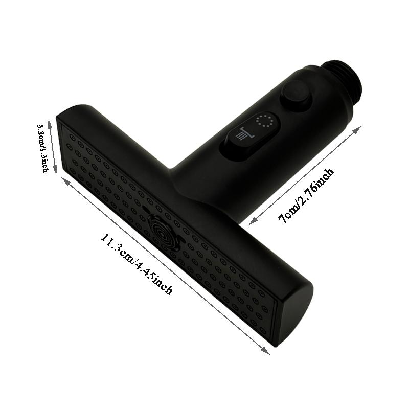 

Kitchen 3 Modes Waterfall Faucet Extender Sprayer Head Filter Nozzle Faucet Connector Mixers Tap Accessory чёрный