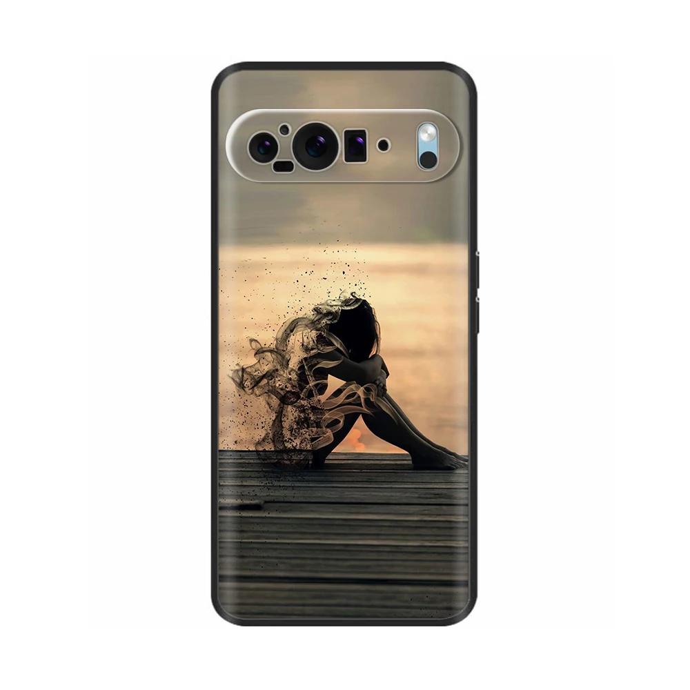 Para Google Pixel 10 Pro 10Pro XL Funda Dulce Amor Flor Suave Silicona TPU Cubierta para Google Pixel10 Pro XL Resistente a Golpes Carcasa Funda