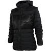 Logo Print Slim Fit Warme Daunenjacke Damen Jacke Schwarz 547828-010