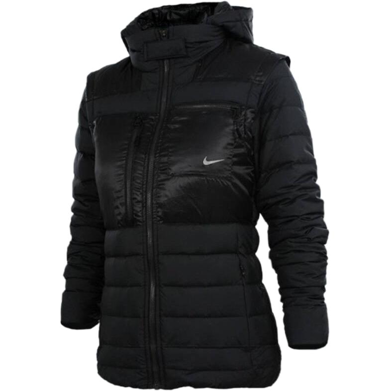Nike Down Jackets Women s Black Hooded Moderate Other 547828-010 S