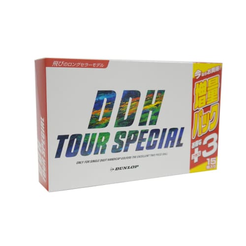 

Мячи для гольфа DUNLOP DDH Tour, специальный бонусный набор из 15 штук, белые