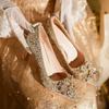 2025 new Xiuhe wedding dress two wear crystal shoes bride shoes women champagne high heels not tired feet rhinestone wedding shoes