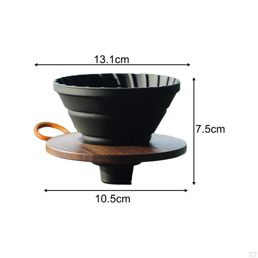 Coffee Filter Cone Silicone Holder Drip for Travel