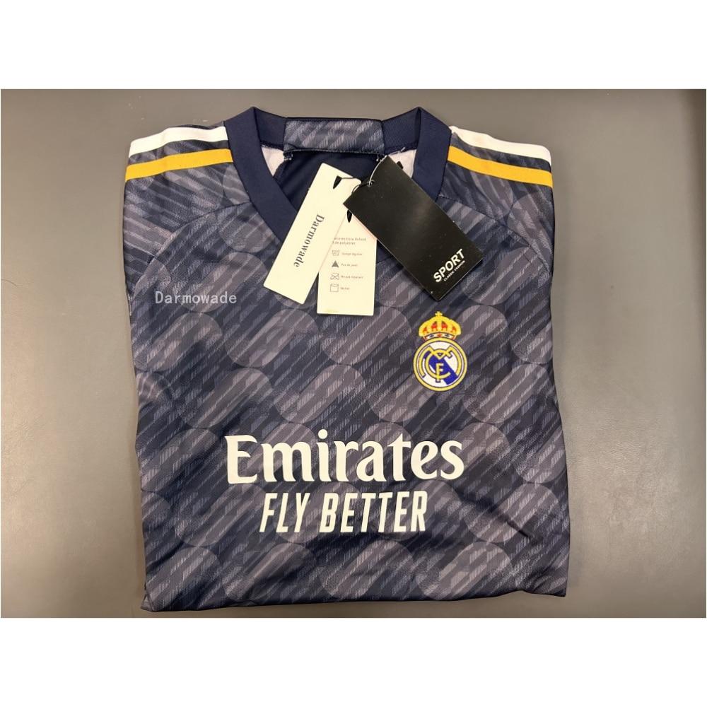 Real Madrid Vinicius Dětský Fotbalový Dres Set Polyester Prodyšný 150-160cm Černý