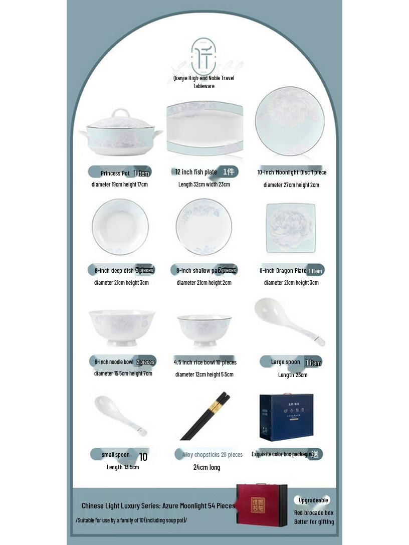 Mode Lanka Light Luxury Ceramic Dinnerware Set