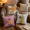 Bunny Drop Anime Pillow Case Soft Plush Cushion Cover Double Print and Invisible Zipper for Sofa Home Car Use