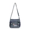 Denim Shoulder Bag Women's Large Capacity Commuter Student Crossbody Bag