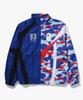 Split Stand Collar Track Jacket (M) Blue